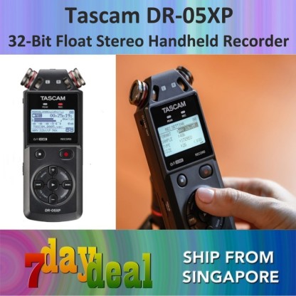 Tascam DR-05XP 32-Bit Float Stereo Portable Handheld Field Recorder