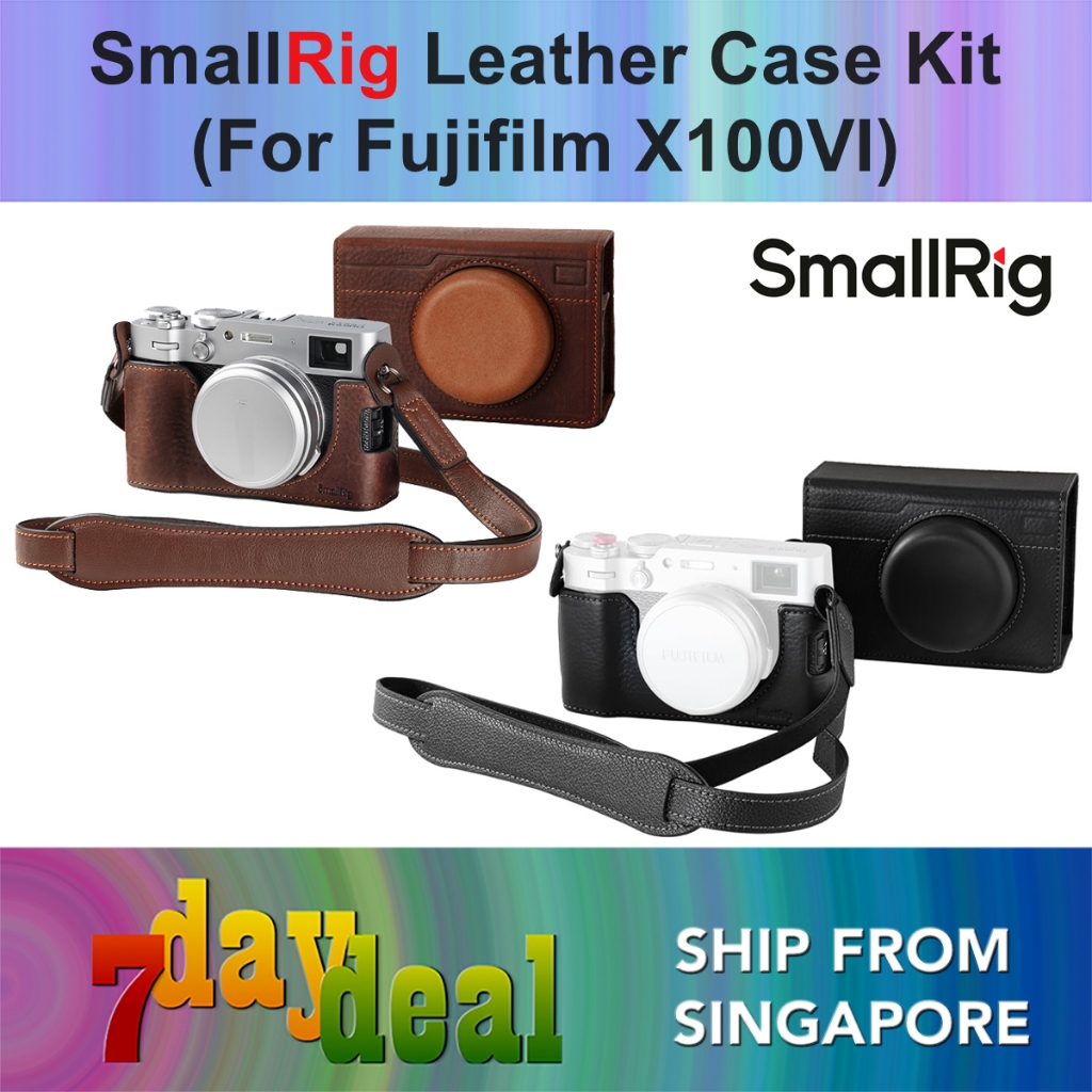 SmallRig Leather Case Kit for Fujifilm X100VI (Black 5622 / Brown 4558)