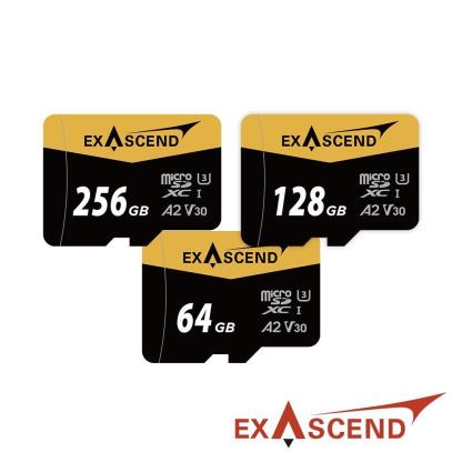 Exascend Catalyst 64GB / 128GB / 256GB Micro SD XC UHS-I V30 A2 Memory Card