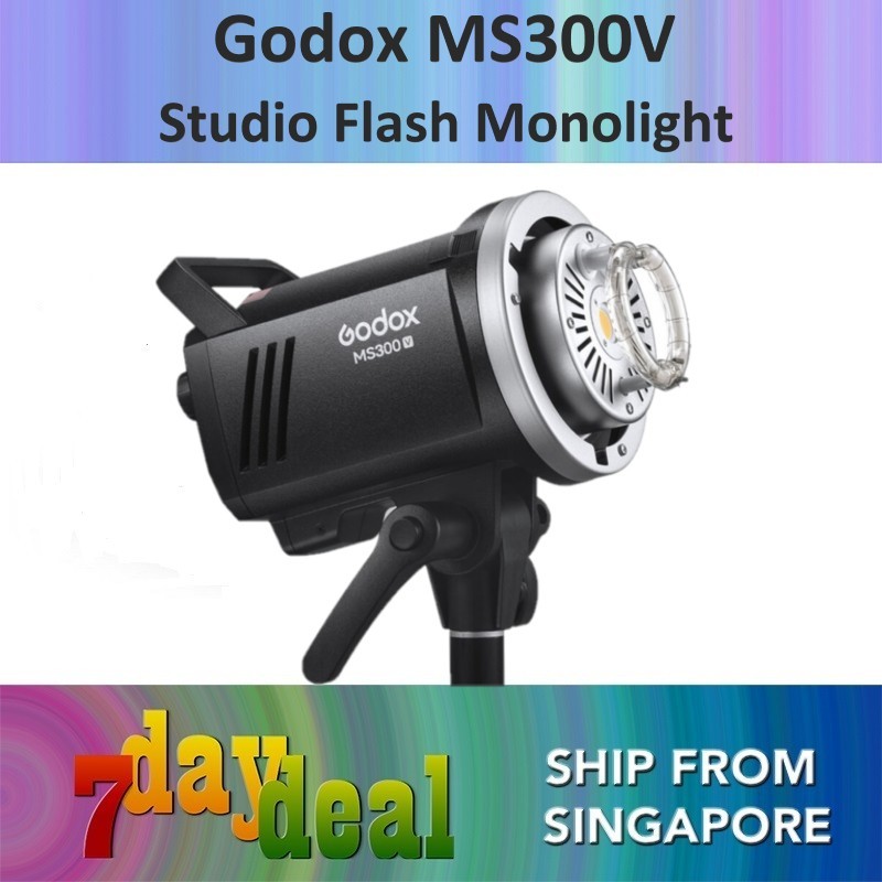 Godox MS300V Studio Flash Monolight / Bundle with AD-R6 Reflector