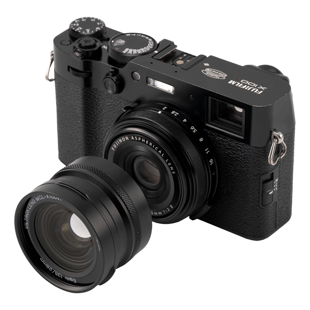 Viltrox WCL-X100VI Wide Conversion Lens for Fujifilm X100 Series Cameras (Black / Silver)