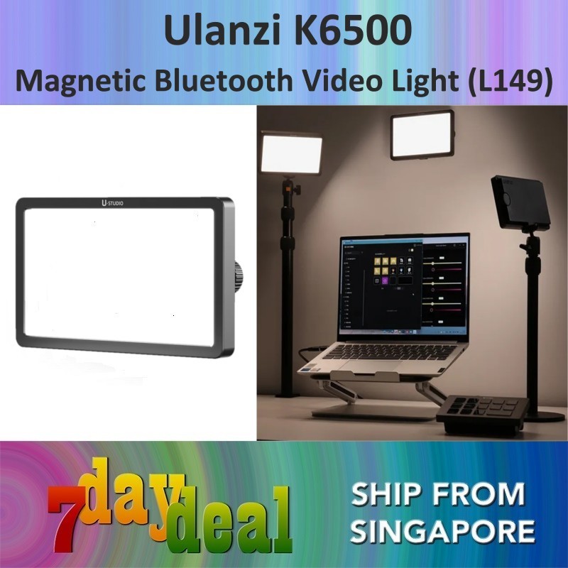 Ulanzi K6500 Magnetic Bluetooth Video Light (L149)