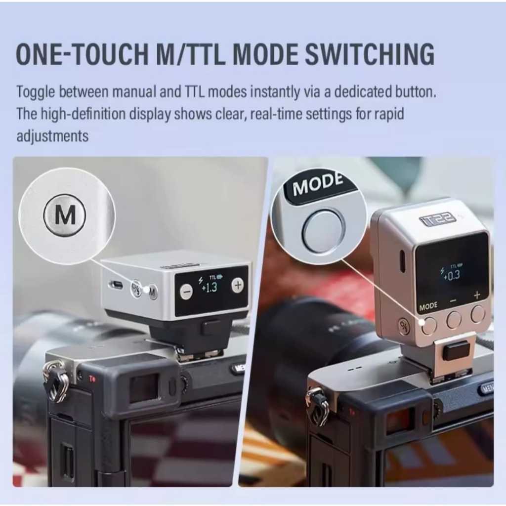 Godox iT20 / iT22 iFlash TTL Camera Flash (Black / Silver) (Canon / Fujifilm / Nikon / Olympus / Sony Mount)