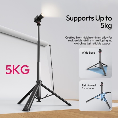 Ulanzi MT-80 Auto-Open Tripod & Light Stand 2M with Universal 1/4″ Mount (T171A)