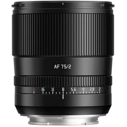 TTArtisan AF 75mm F2 Full Frame Lens (Black) - E / Z / L Mount