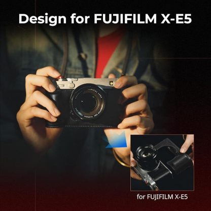SmallRig Leather Half Case Kit for Fujifilm X-E5 (Black 5450 / Brown 5449)