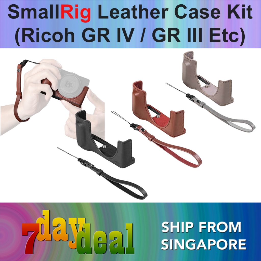 SmallRig Leather Case Kit For Ricoh GR IV / GR IIIx / GR III HDF / GR IIIx HDF (Black 5676  / Grey 5677 / Red 5678)