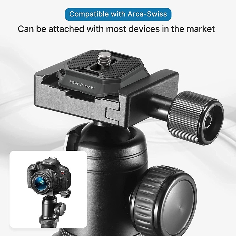 Falcam F38 & PD Quick Release Plate (2465) — Compatible with Peak Design Capture Clip