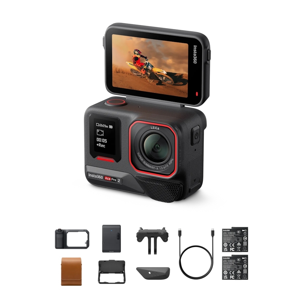 Insta360 Ace Pro 2 Dual Battery Bundle / Flash Print Bundle (8K Action Camera)