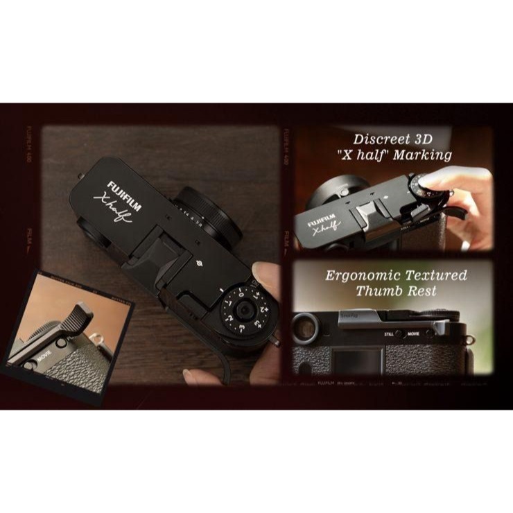 SmallRig Thumb Grip for FUJIFILM X half Camera (Black 5222 / Charcoal Silver 5333 / Silver 5221)