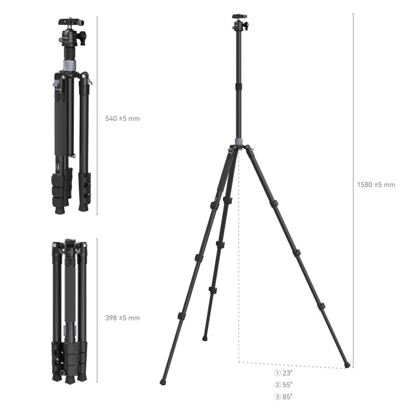 SmallRig Carbon Fiber Tripod with Center Column AP-20 (4059)