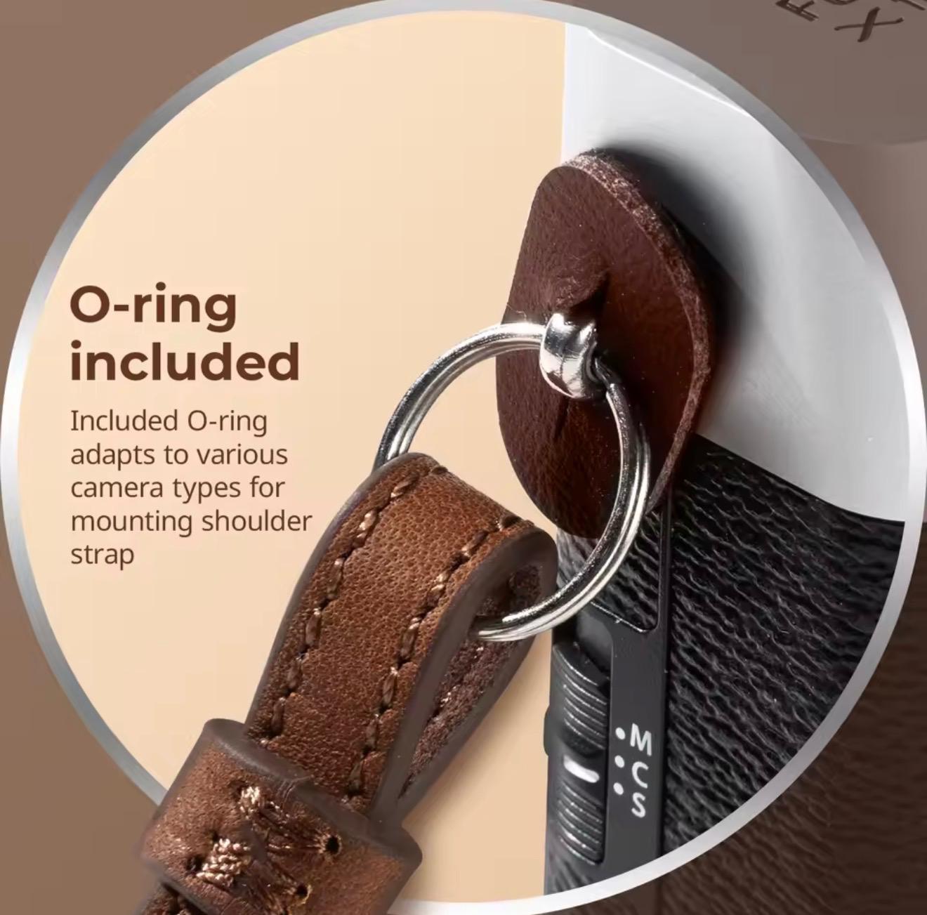 SmallRig Universal Leather Camera Shoulder Strap (Black 5208 / Brown 5209)