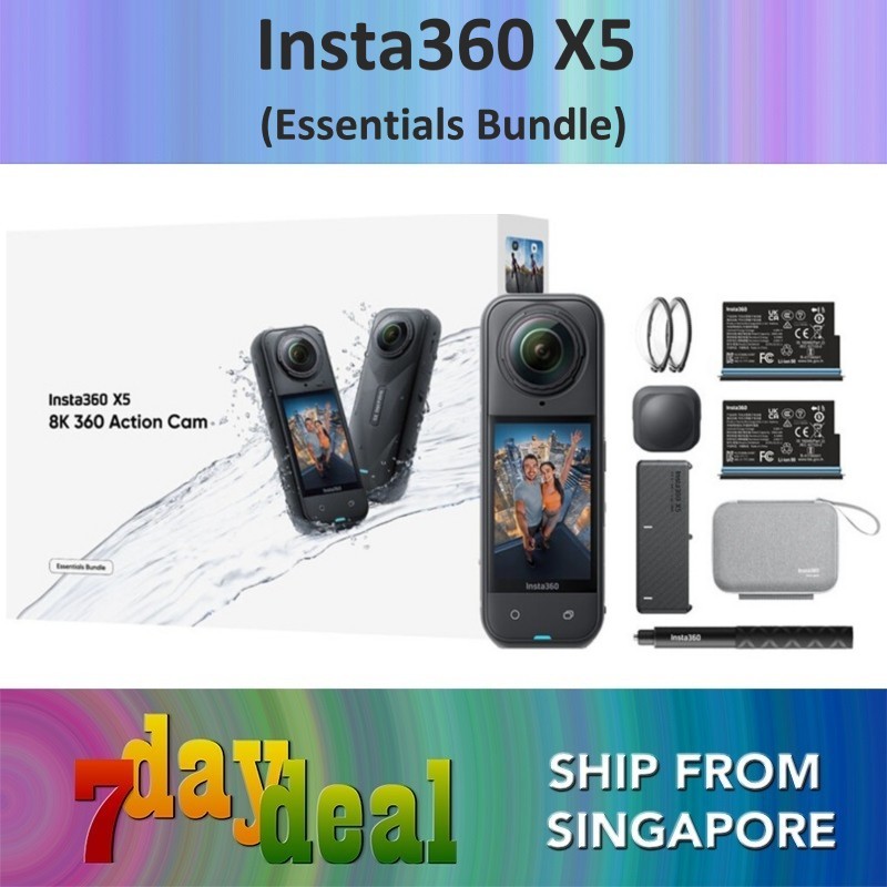 Insta360 X5 360 8K Camera (Essentials Bundle)