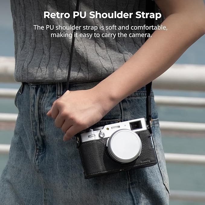 SmallRig Leather Half Case Kit for Fujifilm X100VI (Black 4700 / Brown 4699)