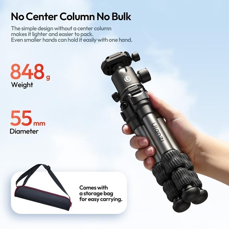 Ulanzi TT30 Portable Travel Tripod with Ball Head (T095)