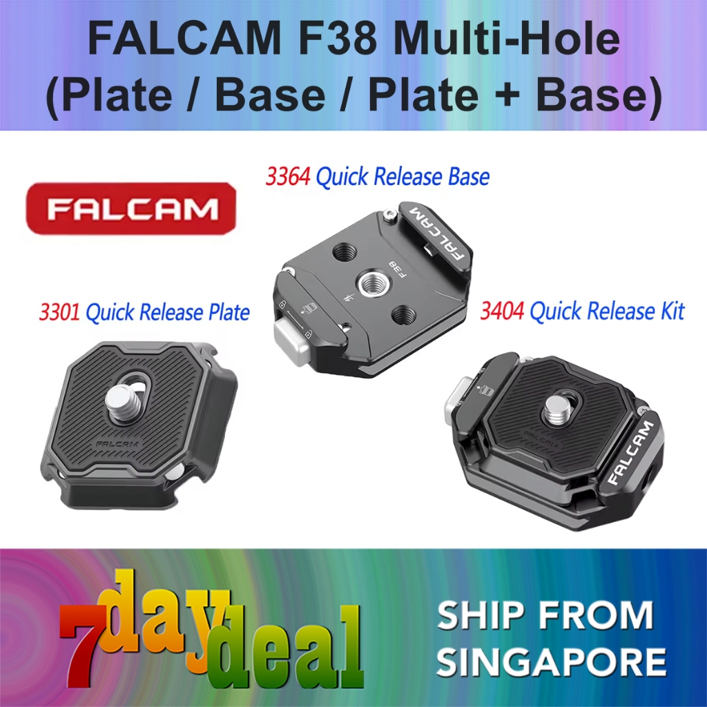 FALCAM F38 Multi-Hole Quick Release Plate (3301) / Base (3364) / Plate+Base(3404)