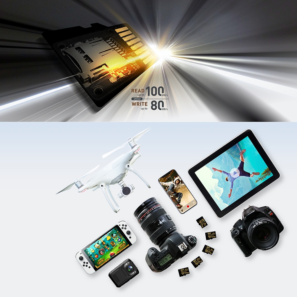 Silicon Power SP 64GB MicroSD XC V30 UHS-I High Endurance Memory Card  (For Camera / Drone / Dash Cam / Webcam / Phone)