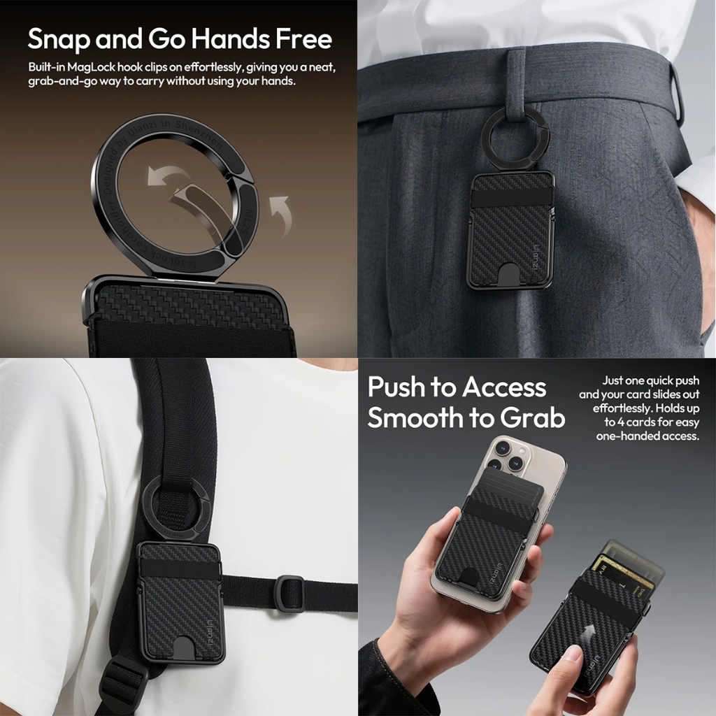 Ulanzi ML25 MagLock Cardholder and Phone Stand (M095)