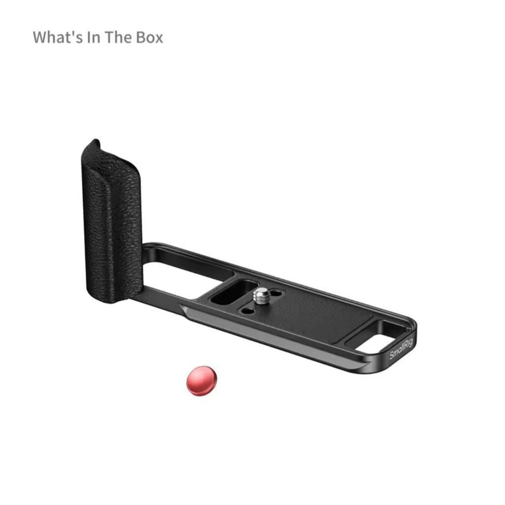 SmallRig L-Shaped Mount Plate with Silicone Handle for Fujifilm X-E5 (Black 5448 / Silver 5447)