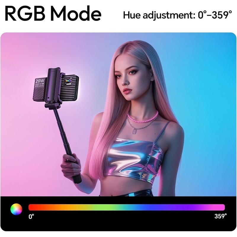 Ulanzi K20 - 20W RGB Panel Light (L207)