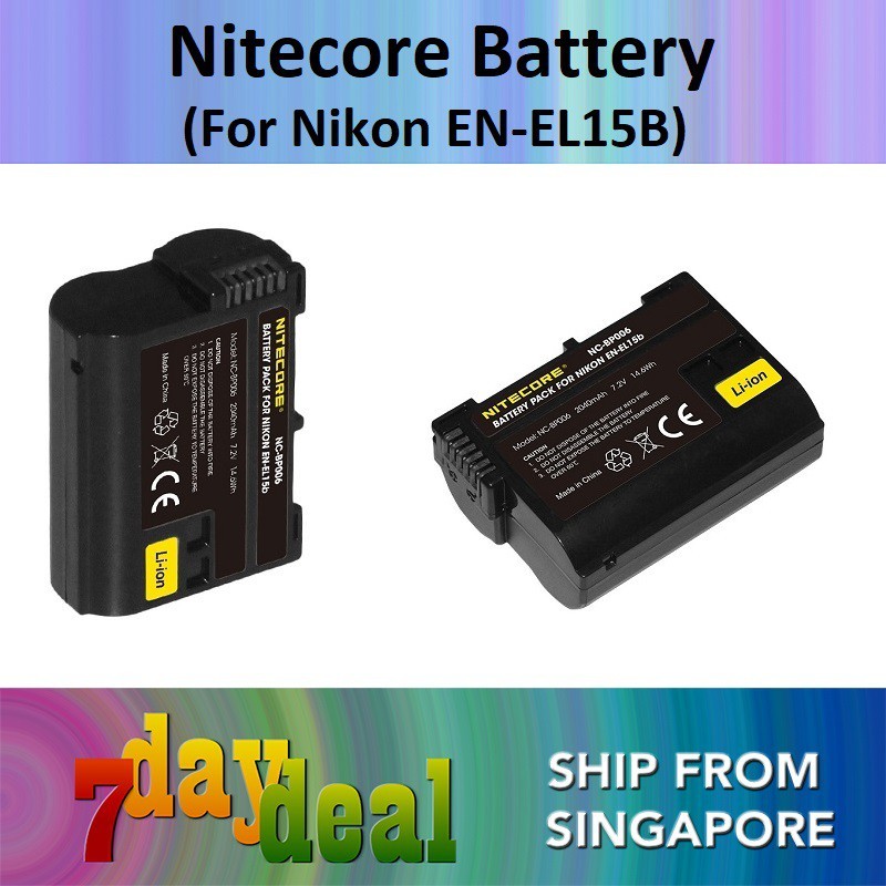 Nitecore EN-EL15B Rechargeable Lithium Ion Battery (For Nikon EL15 / E