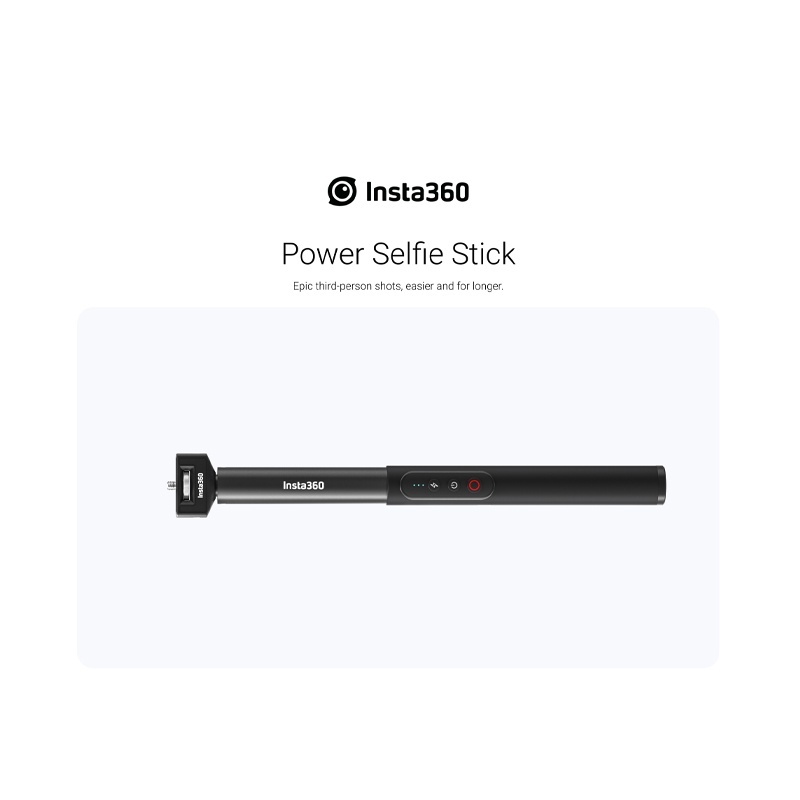 Insta360 Extendable Power Invisible Selfie Stick (With Integrated Remote Control and Built-In 4500mAh Battery)