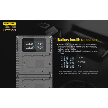 Nitecore USN4 PRO Dual-Slot USB Travel Charger (For Sony NP-FZ100)