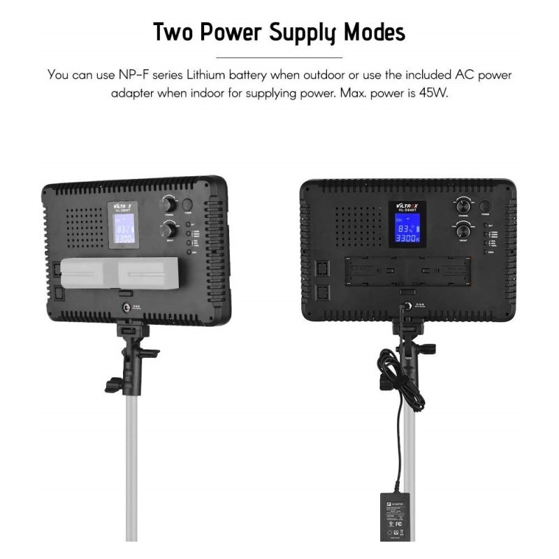 VILTROX VL-D640T (CRI>95 | 4800 Lumen | 3300K-5600K) Bi-Color Video LED Light