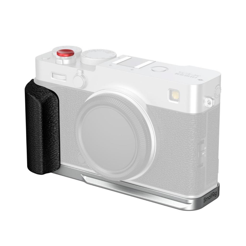 SmallRig L-Shaped Mount Plate with Silicone Handle for Fujifilm X-E5 (Black 5448 / Silver 5447)