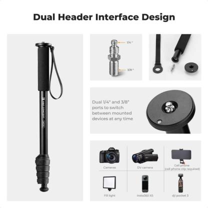 K&F MS16 Camera Monopod (160cm)