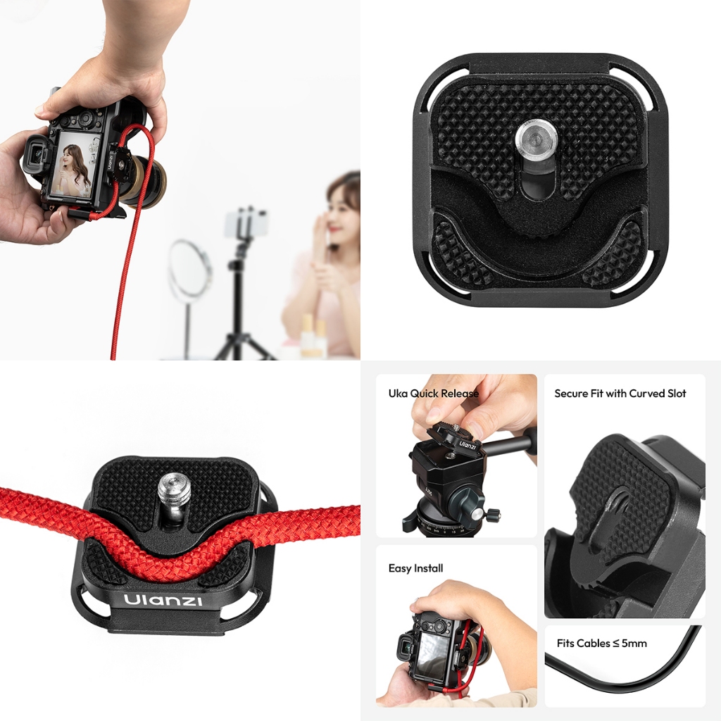 Ulanzi UKA10 Uka Cable Clamp Quick Release Plate (C079)