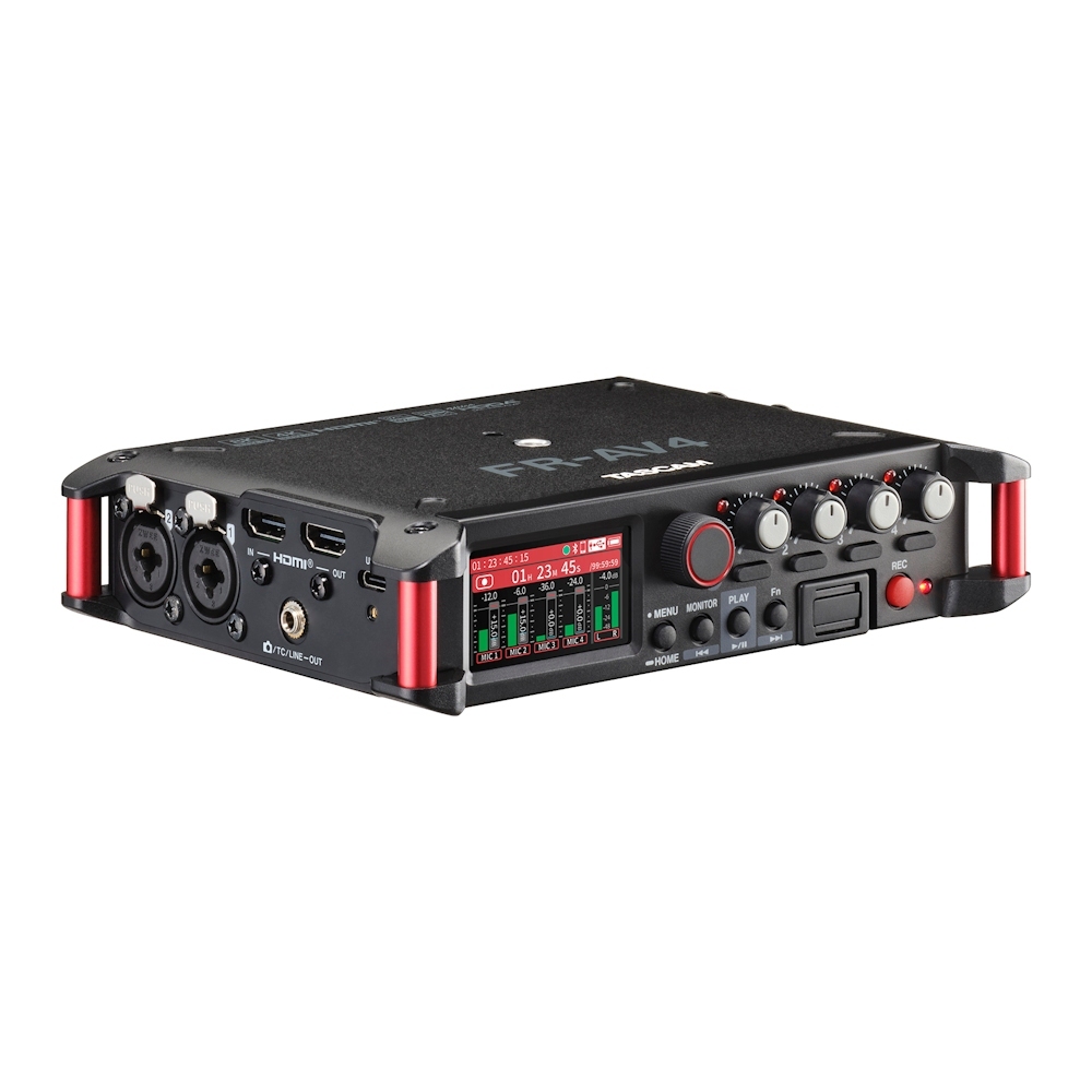 Tascam FR-AV4 32-Bit Float 4-ch Field Recorder with Mixer, Timecode Generator and HDMI Sync