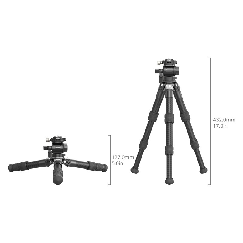 SmallRig Heavy Duty Carbon Fiber Tabletop Tripod Kit (5025)