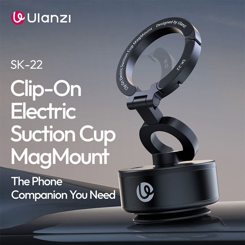 Ulanzi SK-22 Clip-On Electric Suction Cup (Magsafe) Phone Holder M096