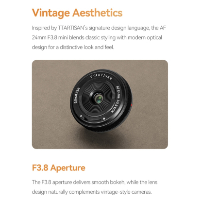 TTArtisan AF 24mm F3.8 Mini Full Frame Pancake Lens (Sony E / Nikon Z Mount)