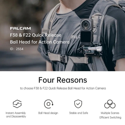 FALCAM F38 & F22 Quick Release BallHead For Action Camera (2554)