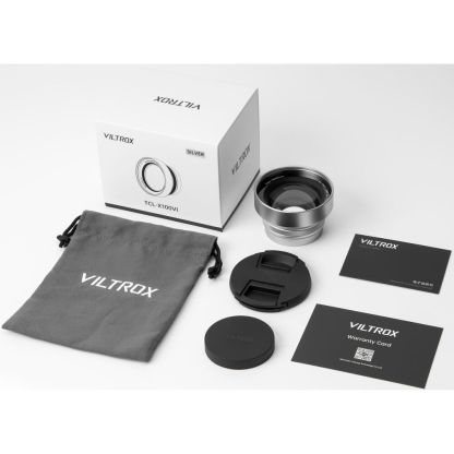 Viltrox TCL-X100VI Telephoto Conversion Lens for Fujifilm X100 Series Cameras (Black / Silver)