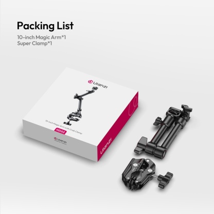 Ulanzi HD02 10 inch Magic Arm Kit with Crab Clamp (T098 / T099)