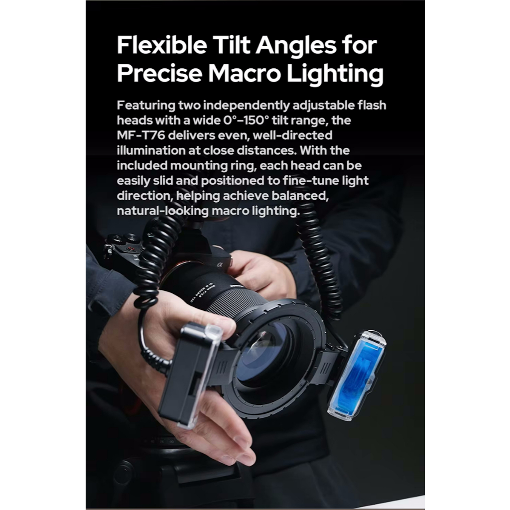 Godox MR-T76 TTL Macro Twin Flash (Canon / Nikon / Sony)