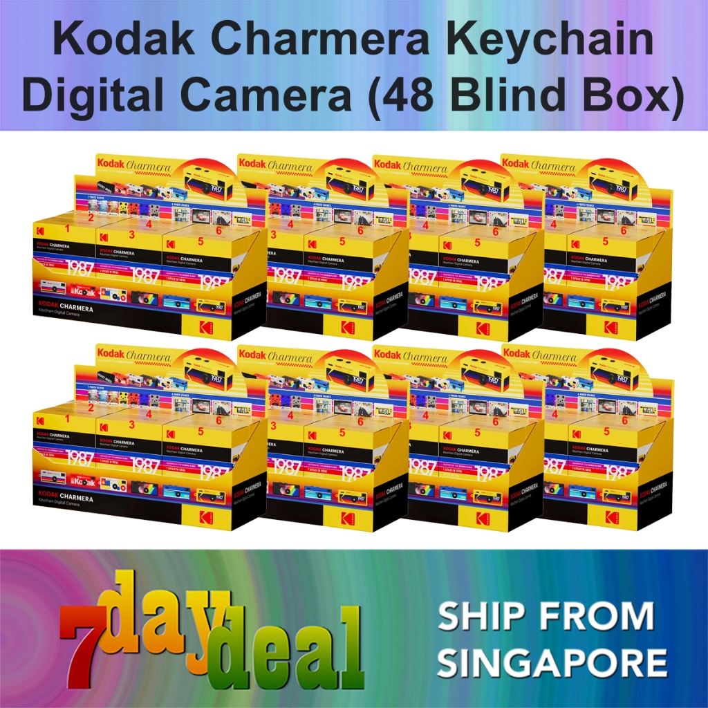 48 Boxes Kodak Charmera Keychain Digital Camera (Blind Box)