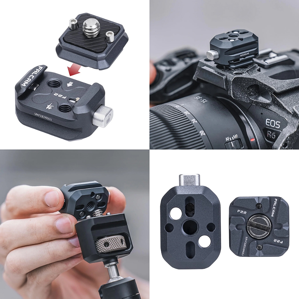 FALCAM F22 Quick Release System (Plate / Thread Adapter V2) - Arca Swiss Compatible