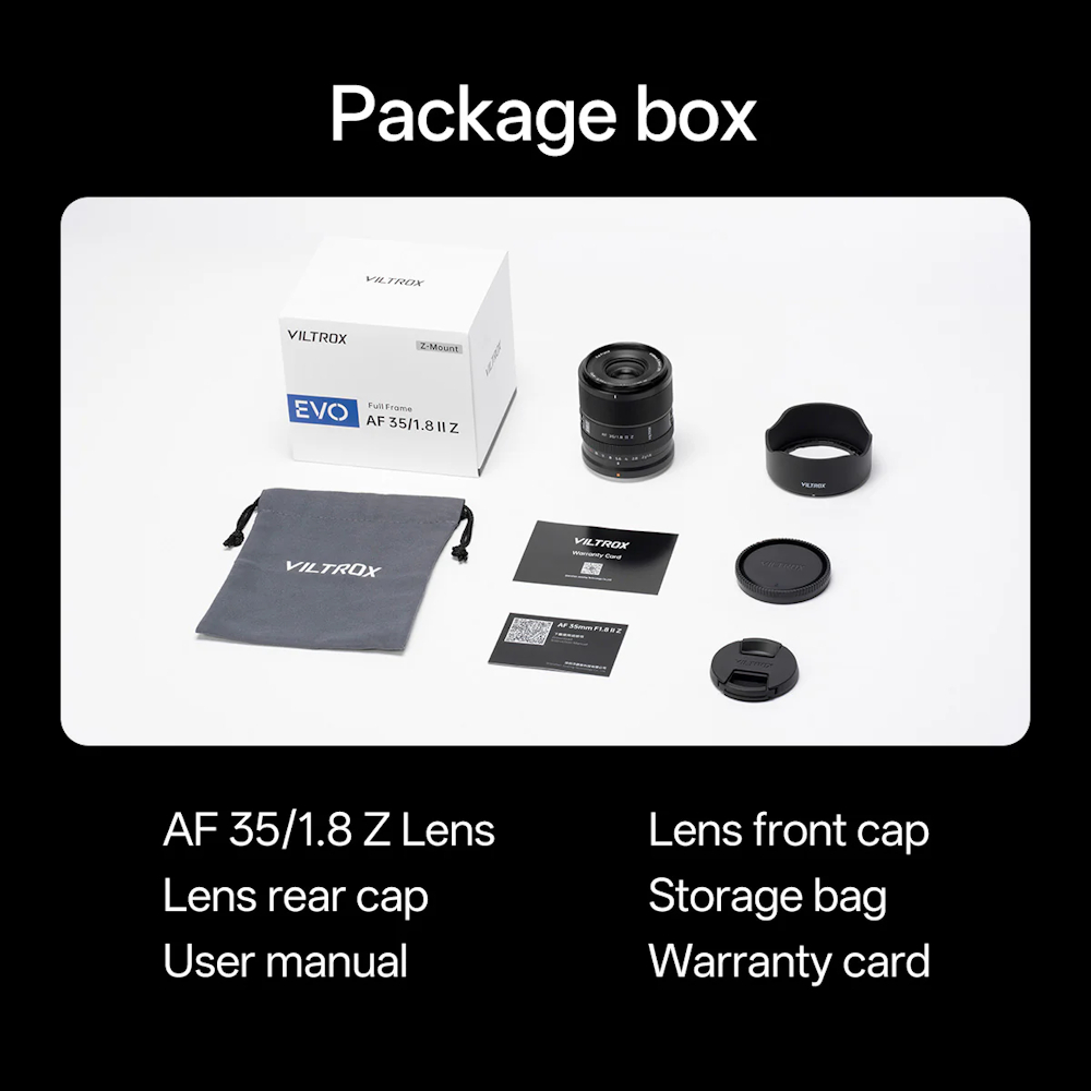 Viltrox AF 35mm F/1.8 II EVO Full Frame Lens (Sony E FE / Nikon Z)