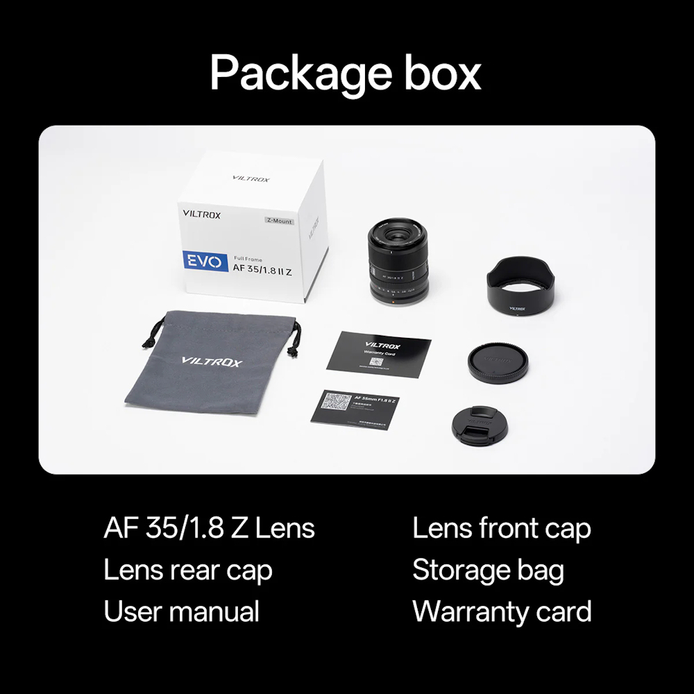 Viltrox AF 35mm F/1.8 II EVO Full Frame Lens (Sony E FE / Nikon Z)