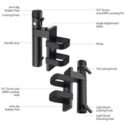Ulanzi LA06 Light Grip Handle with PowerBank Plate (L182)