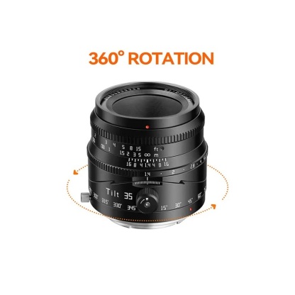 TTArtisan 35mm F1.4 Tilt Manual Focus Lens (Black) - E / X Mount 