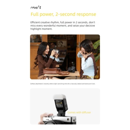 Viltrox Vintage Z2 Mini TTL On-Camera Flash (Canon / Fujifilm / Nikon / Sony Mount)