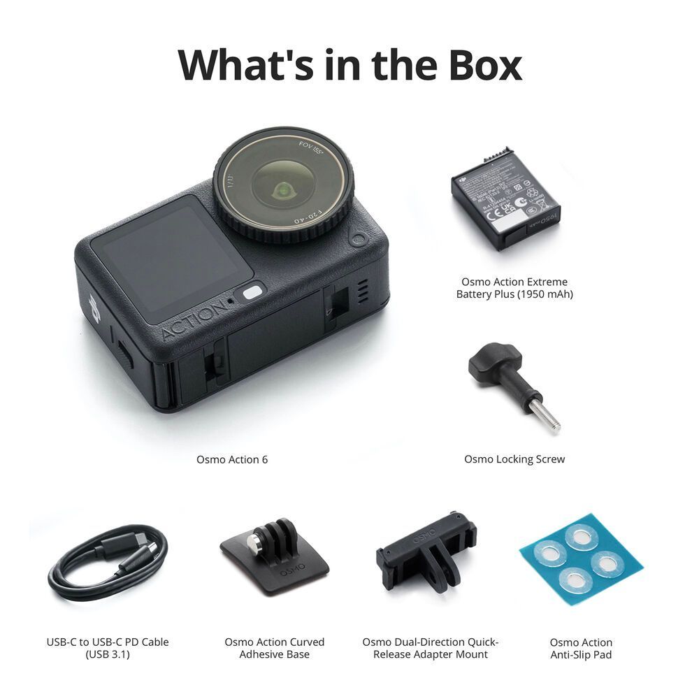 DJI Osmo Action 6 Action Camera (Standard / Adventure Combo)