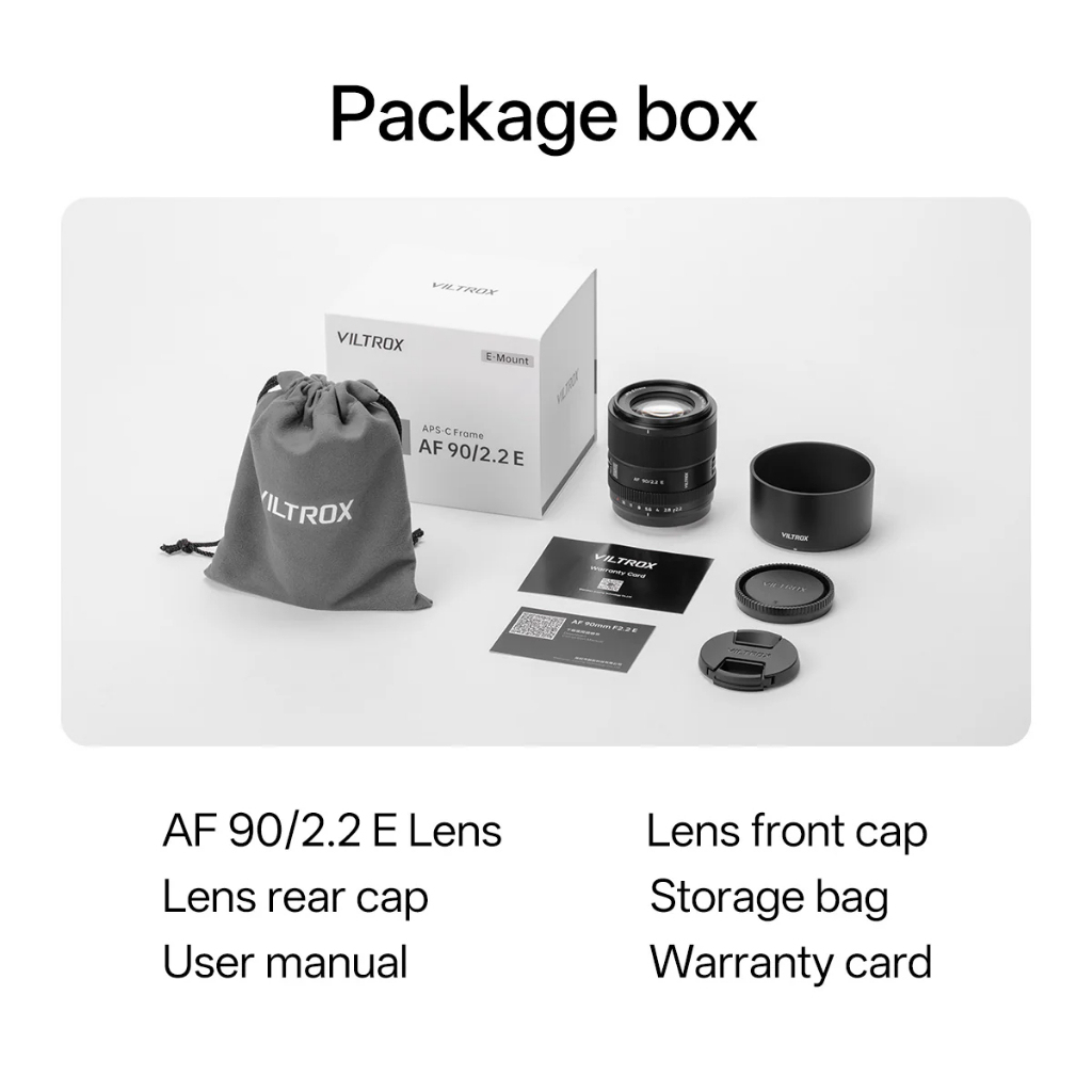 Viltrox AF 90mm F/2.2 EVO APS-C Lens (Fujifilm X / Nikon Z / Sony E Mount)