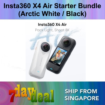 Insta360 X4 Air 360 8K Camera Starter Bundle (Arctic White / Black)
