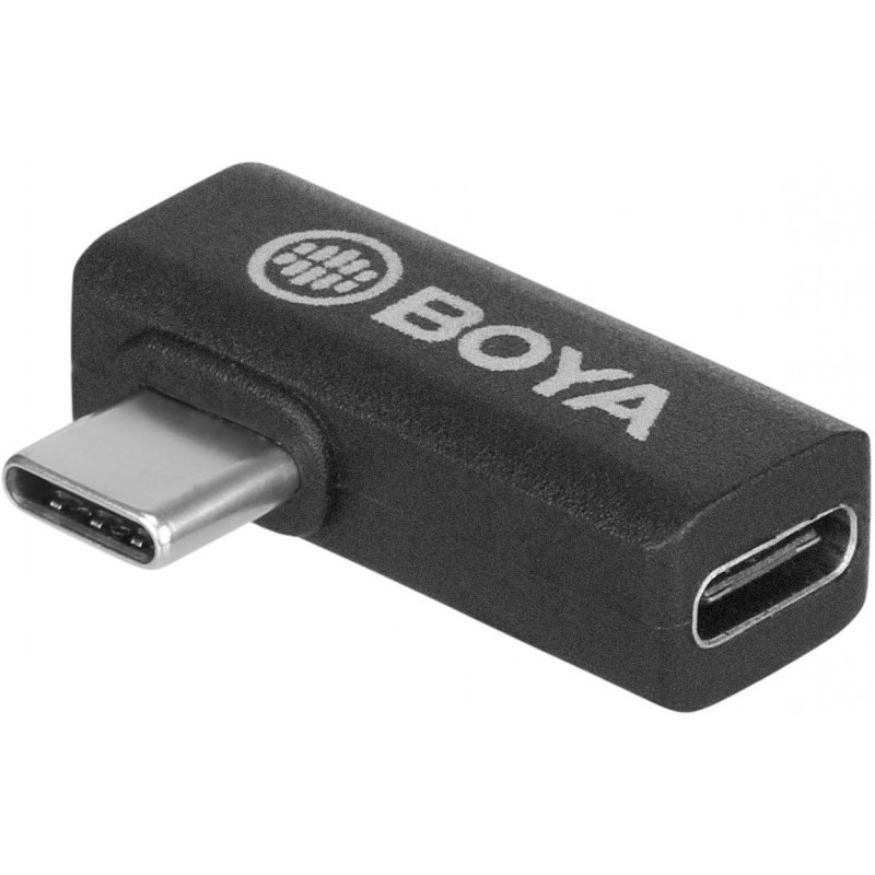 Boya BY-K5 90 Degree Type C (Male) to Type-C (Female) Audio Adapter